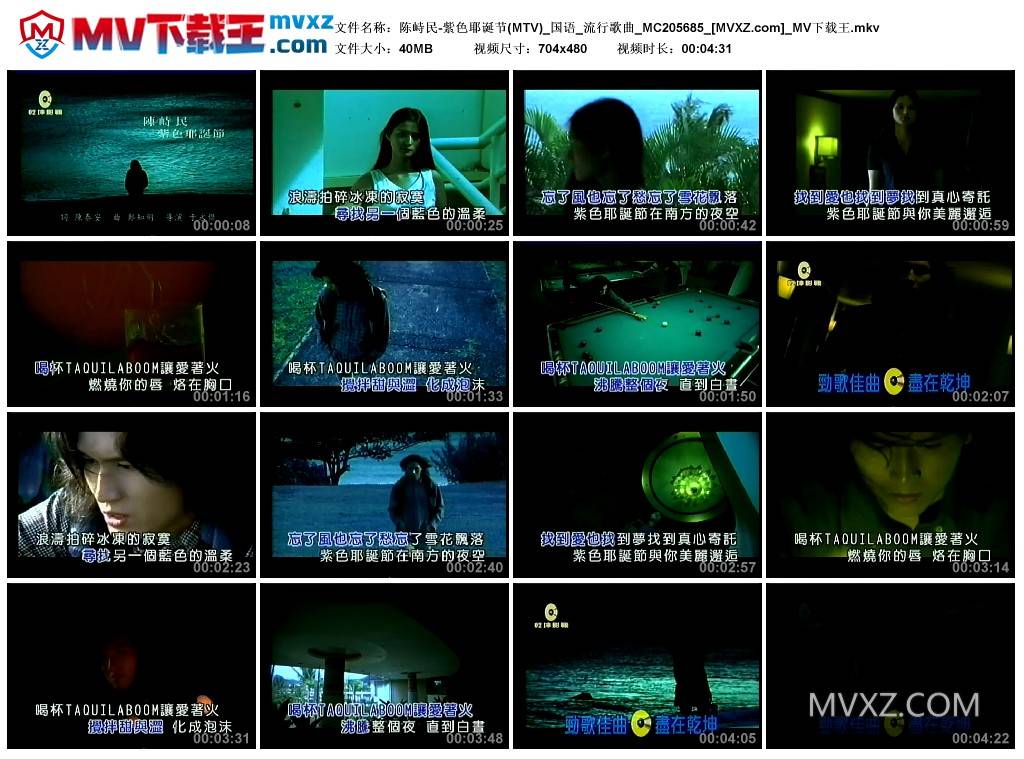 陈峙民-紫色耶诞节(MTV)_国语_流行歌曲_MC205685